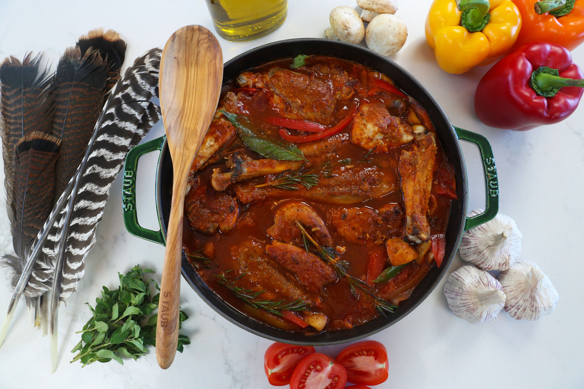 Wild Turkey Cacciatore With Brown Rice Pilaf