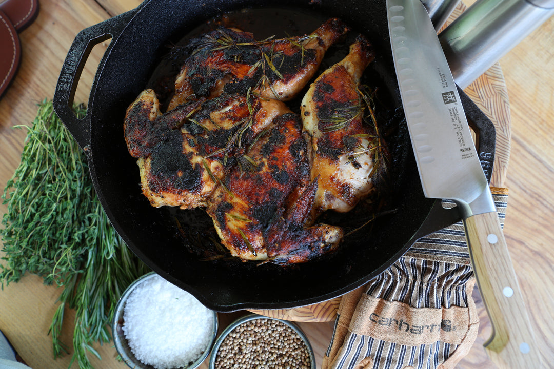 BARBECUED BRICK CHICKEN