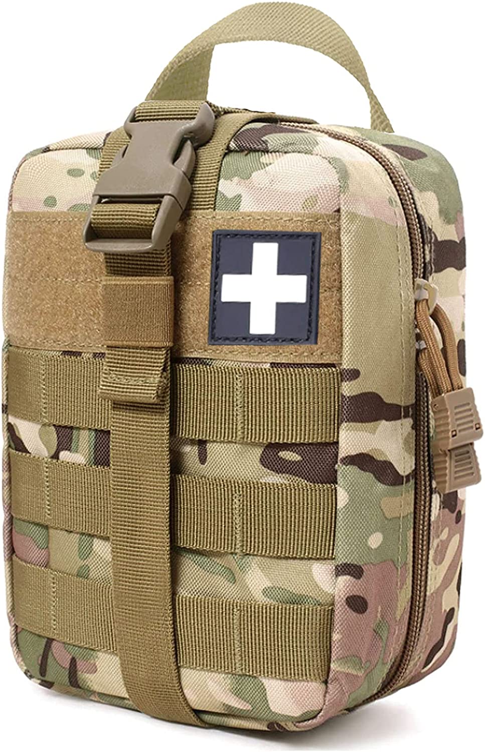 COLLINSMED 1000D Molle Ifak Pouch Rip Away, Tactical Tear Away Medical Pouch Empty, Military First Aid Pouch Bag