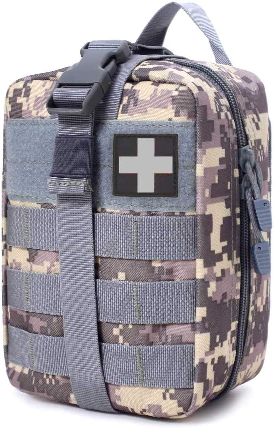 COLLINSMED 1000D Molle Ifak Pouch Rip Away, Tactical Tear Away Medical Pouch Empty, Military First Aid Pouch Bag