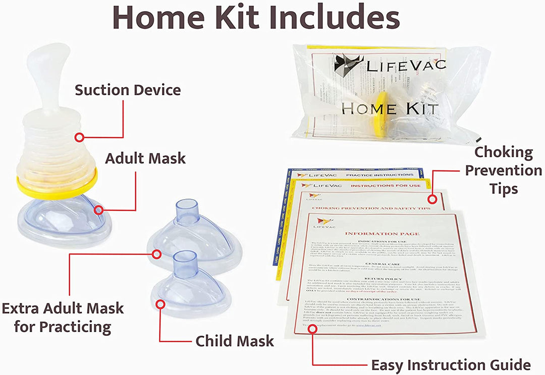 COLLINSMED LifeVac Choking Rescue Device Home Kit for Adult and Children First Aid Kit
