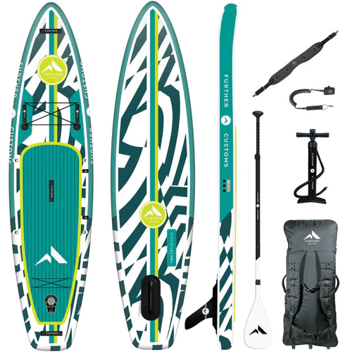 Further Customs 113 Podium Turquoise Inflatable Paddle Board