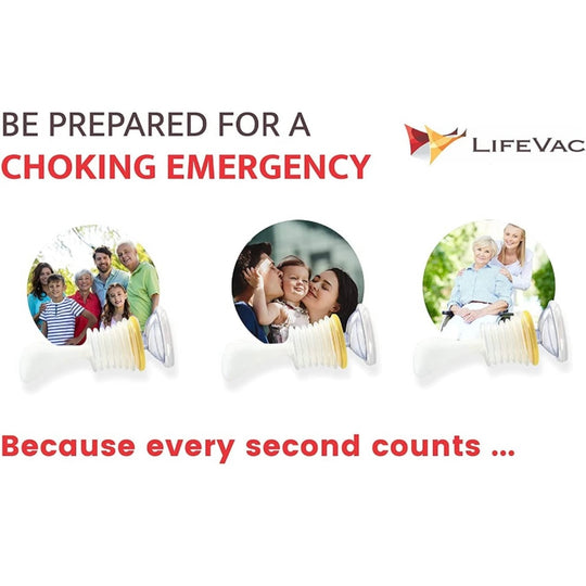 LifeVac Yellow Travel Kit - Choking Rescue Device, Portable Suction Rescue Device First Aid Kit for Kids and Adults, Portable Airway Suction Device for Children and Adults