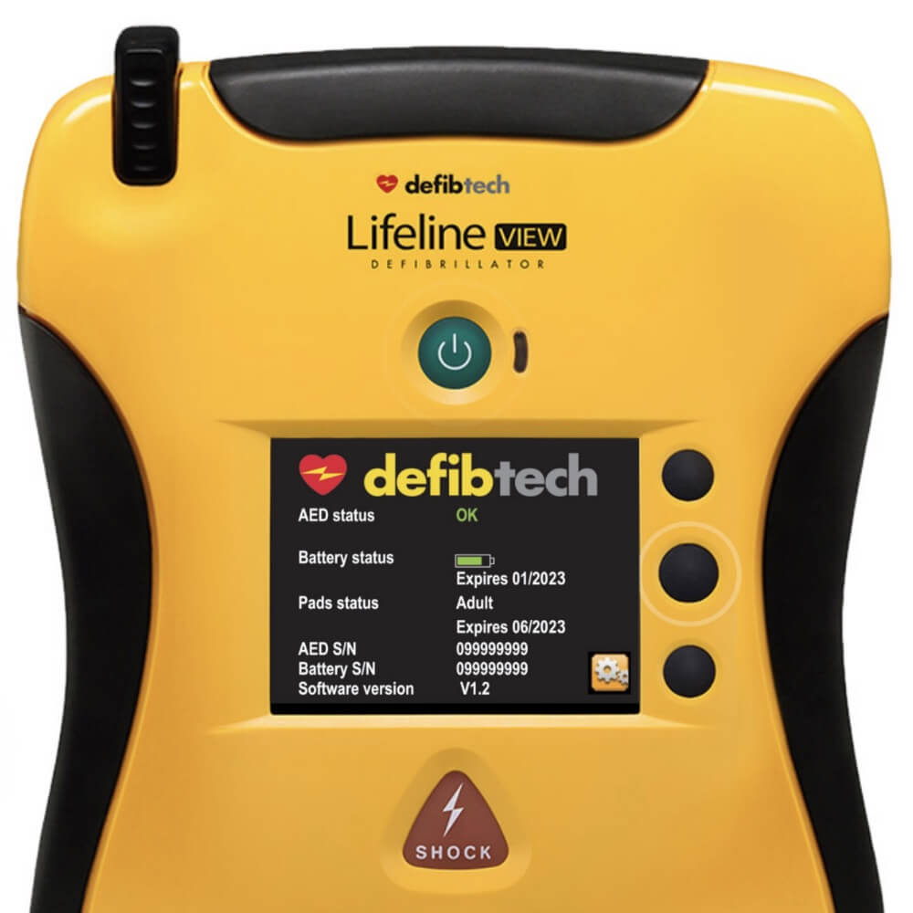 COLLINSMED Recertified Defibtech Lifeline View Portable AED Defibrillator